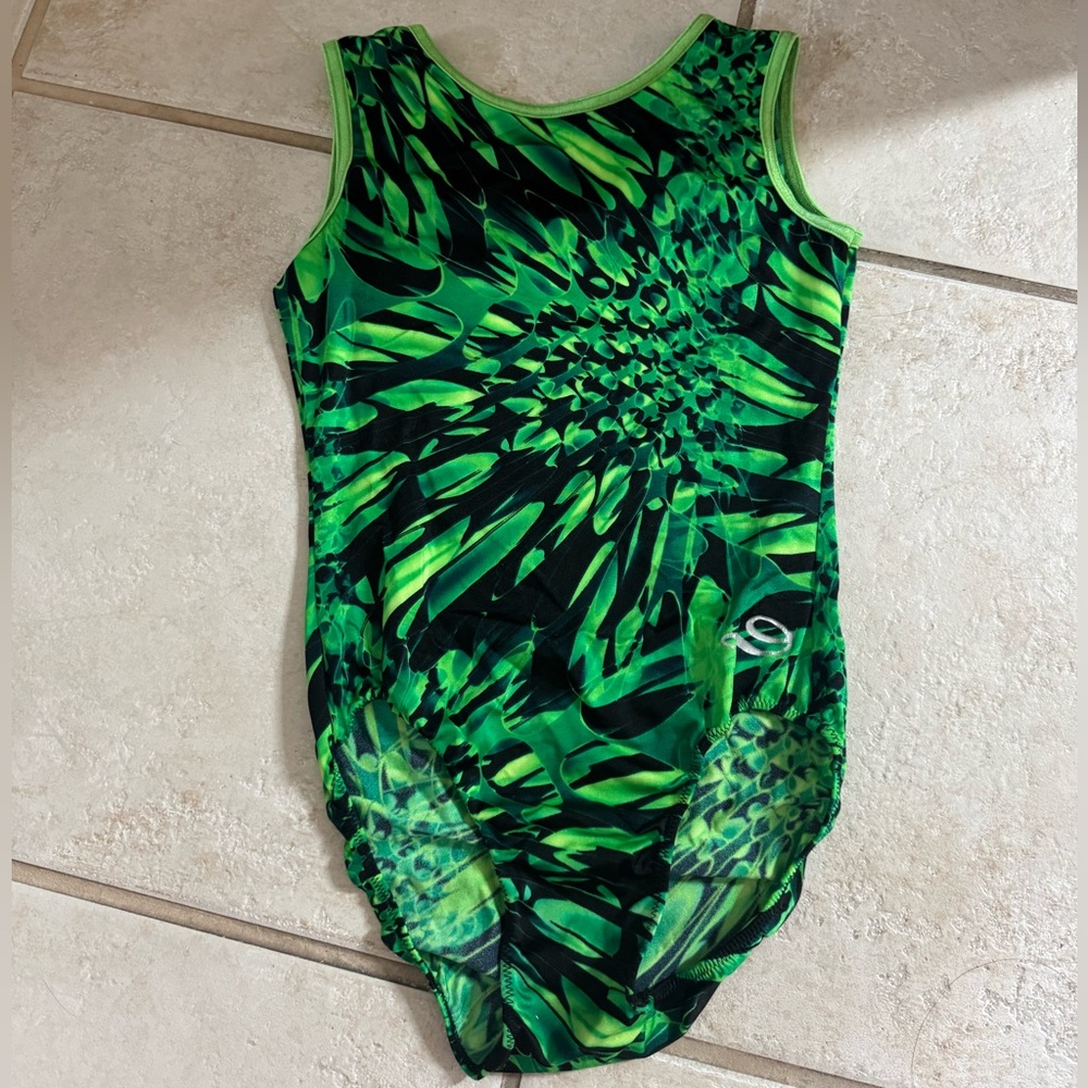 Dreamgirl Neon Green and Black Leotard